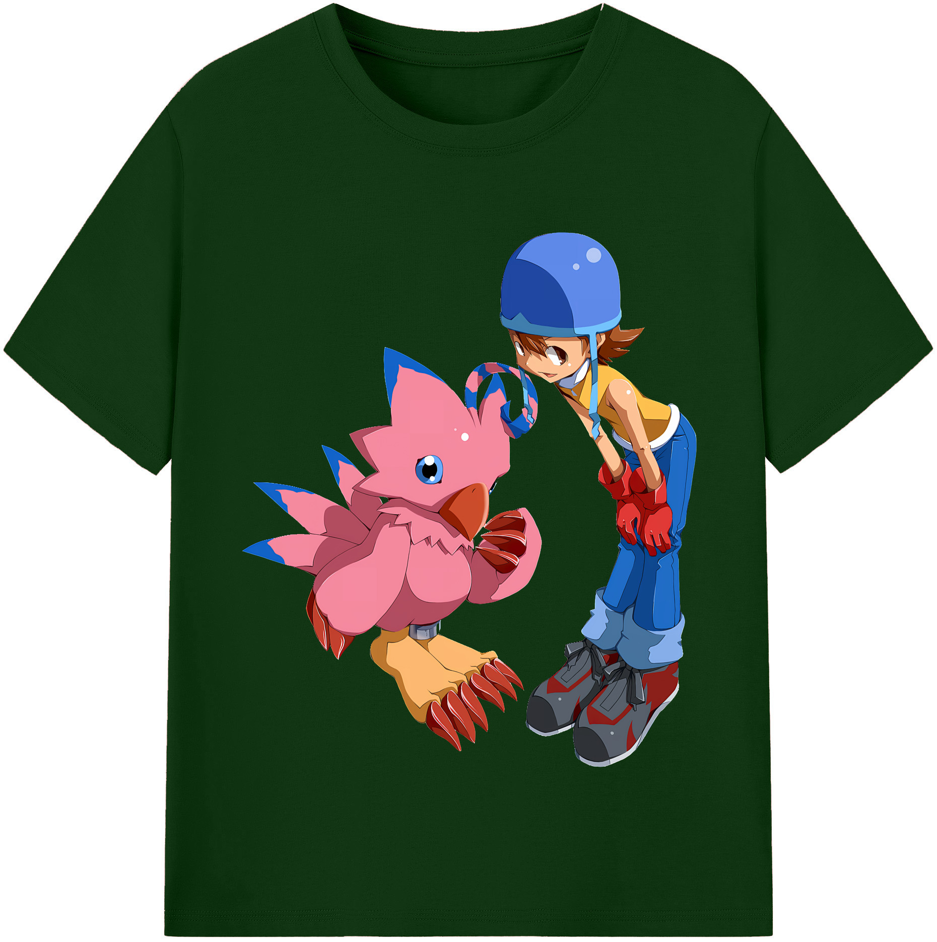（画像用） Digimon デジタルモンスター/デジモン 綿100％半袖Tシャツ（フロントプリント）